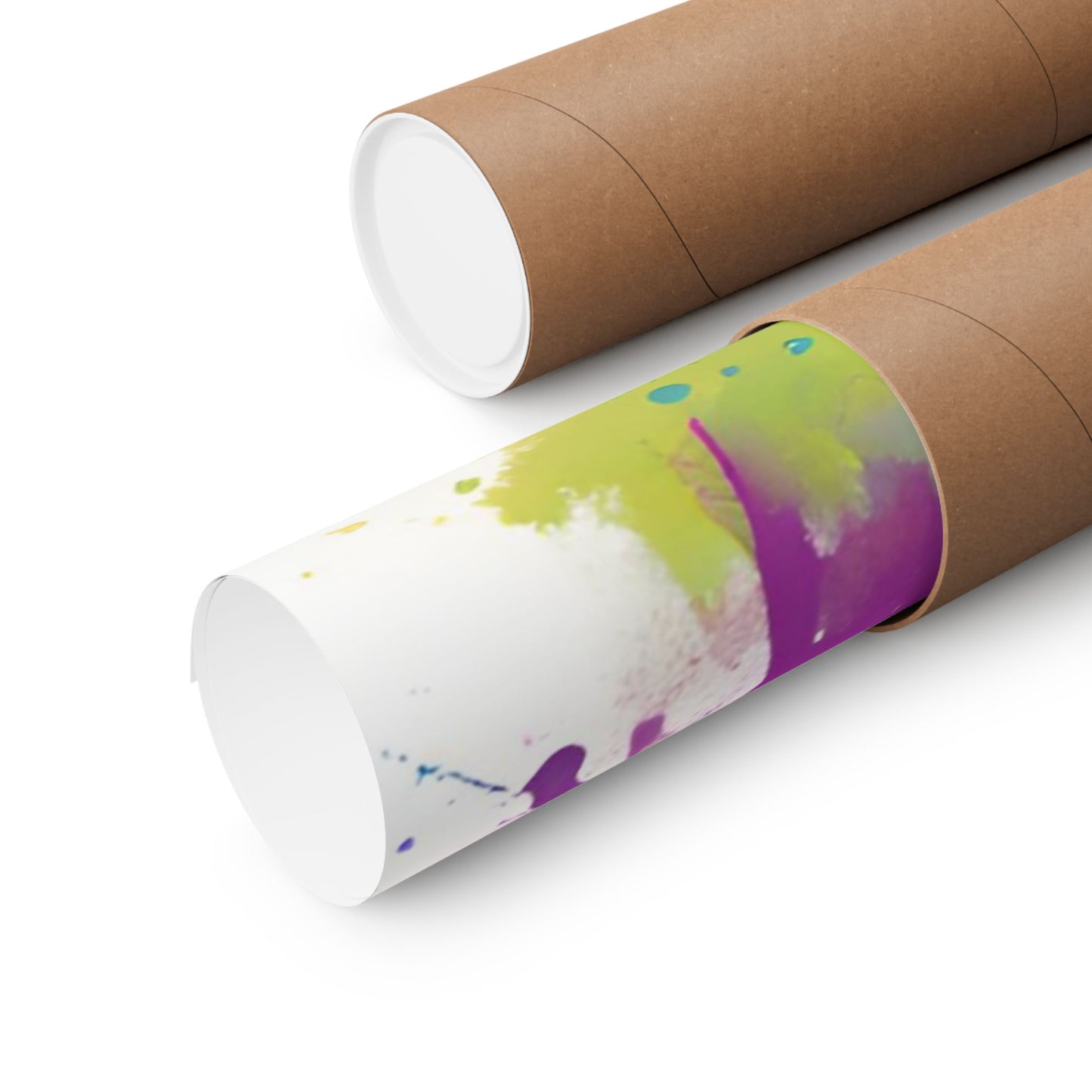 Multicolored Giraffe 05 Matte Vertical Poster
