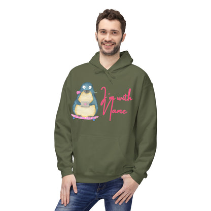 (Personalizable) I’m with (NAME) Unisex Valentines Hoodie