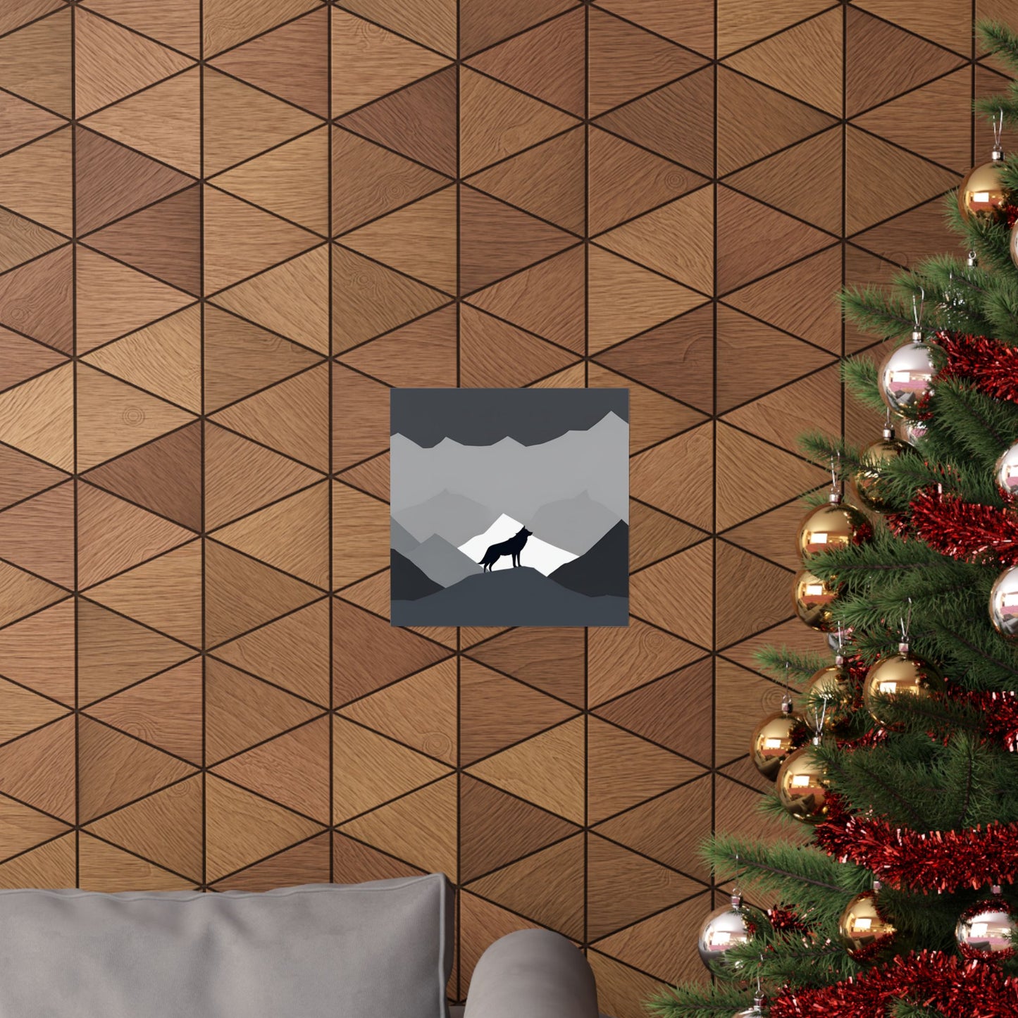 Lone Collection Wolf 8 Matte Square Posters