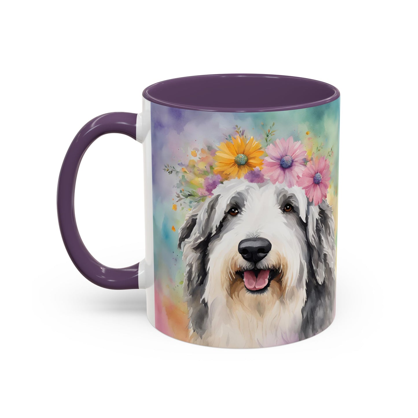 Bearded Collie 03 Accent Coffee Mug - Dog Lover Gift