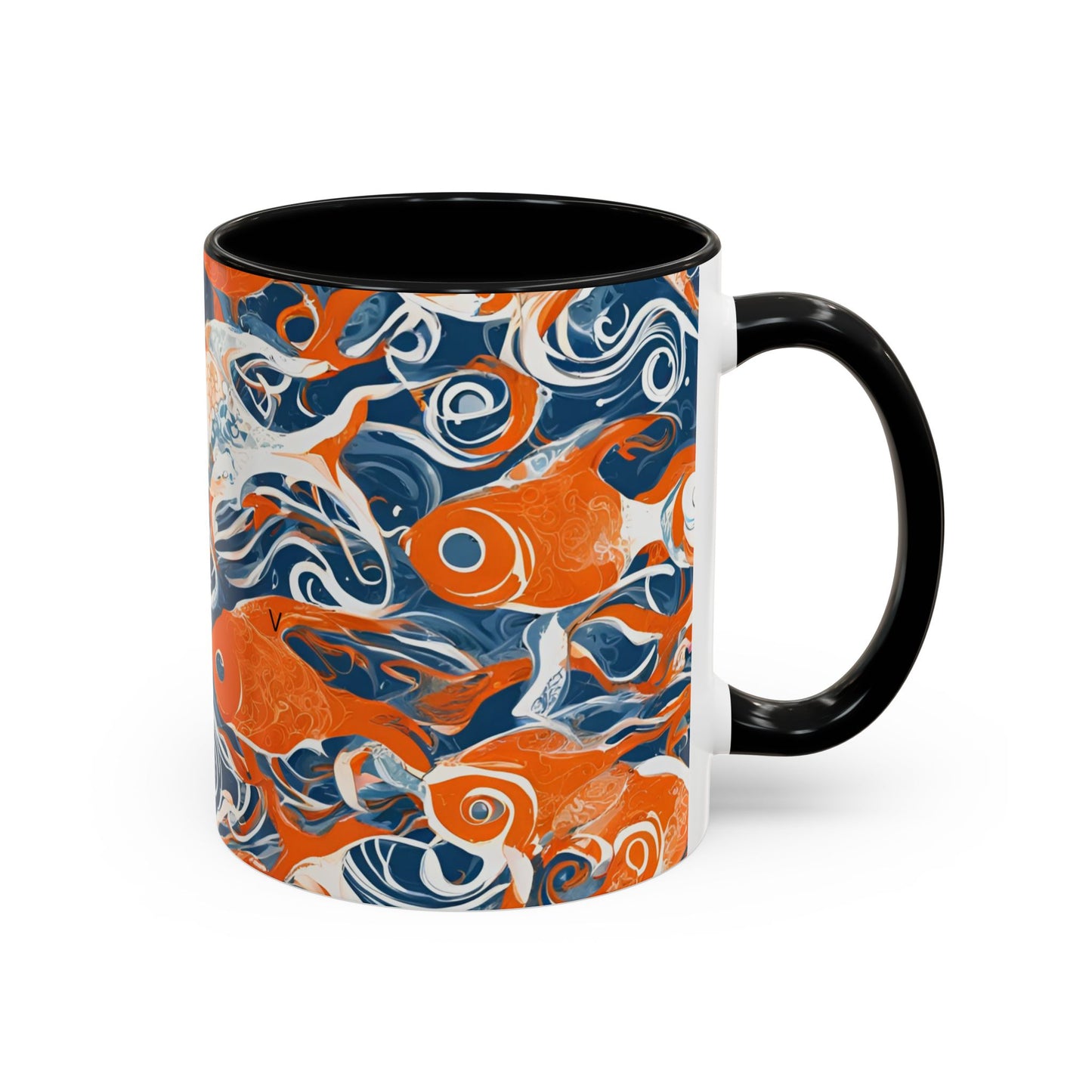 Orange Fish 09 Accent Coffee Mug (11oz)