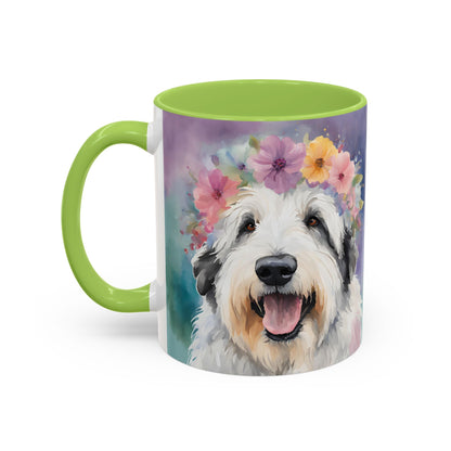 Bearded Collie 04 Accent Coffee Mug - Dog Lover Gift
