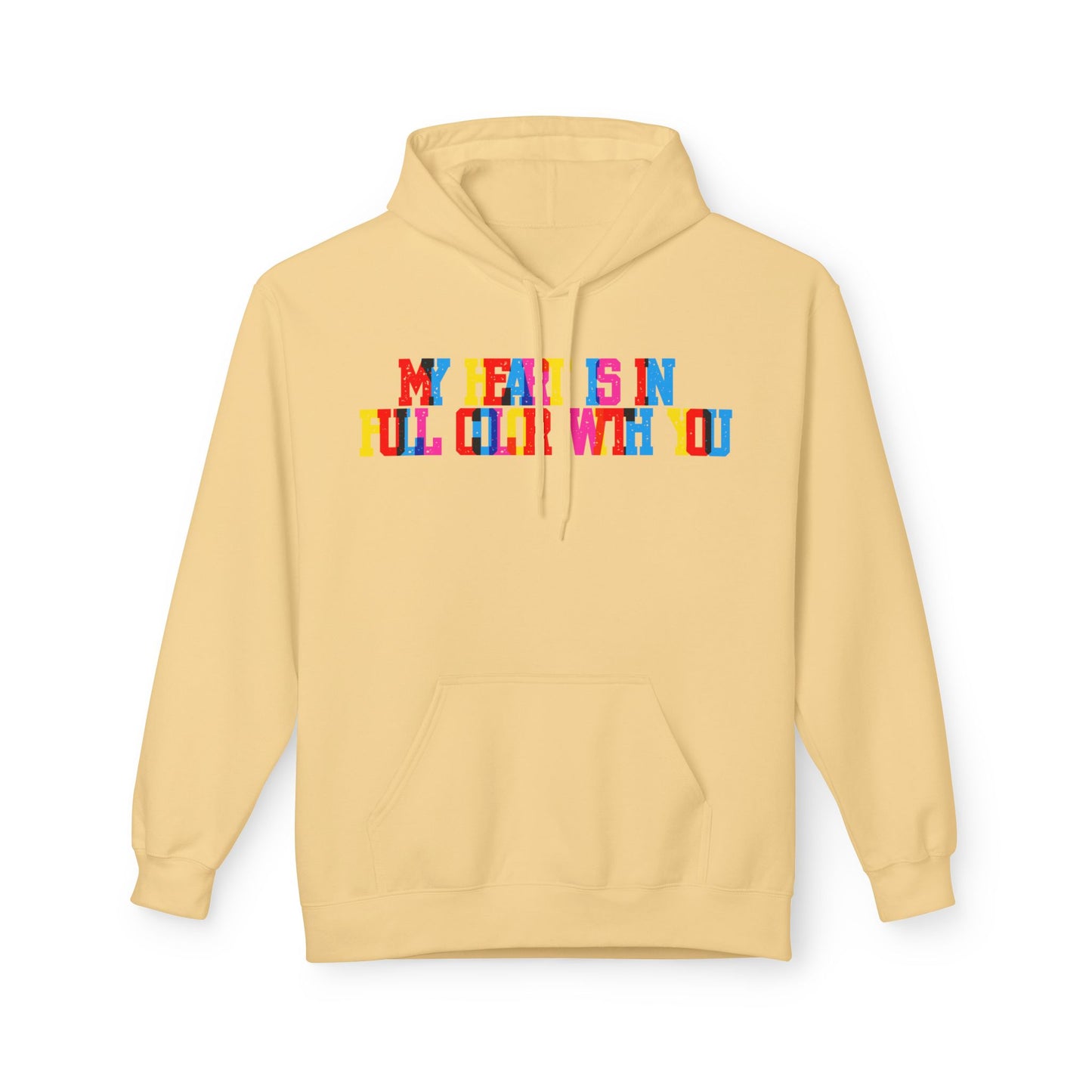 My Heart Is In Full Color With You Unisex Valentines Hoodie