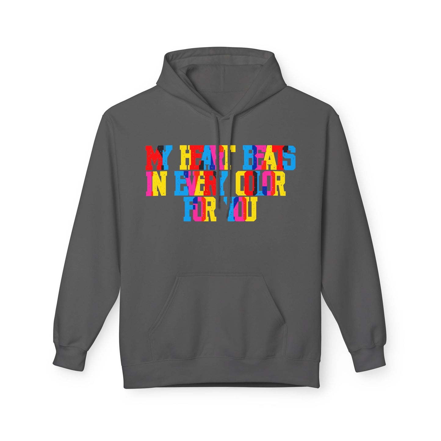 My Heart Beats In Every Color For You Unisex Valentines Hoodie