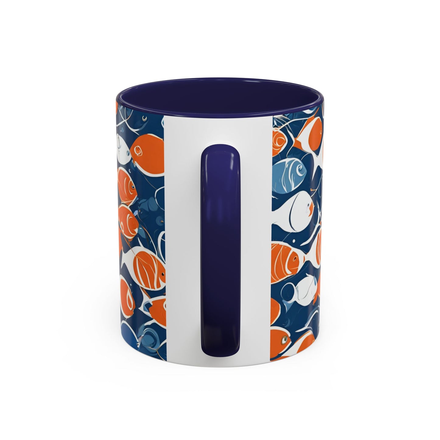 Orange Fish 08 Accent Coffee Mug (11oz)