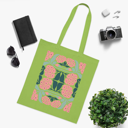 Abstract flowers 01 Cotton Tote