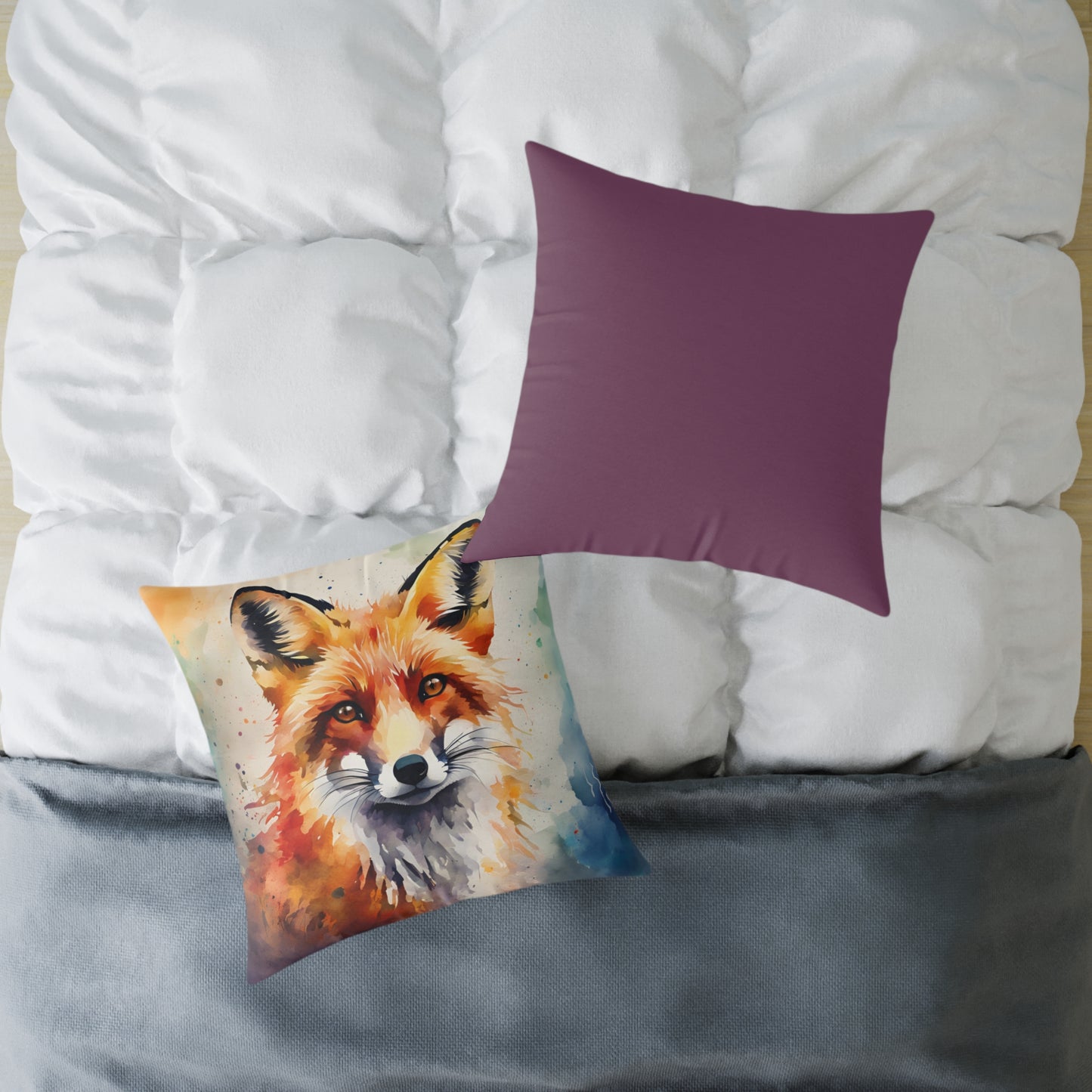 Fox 01 Poly Pillow - Natures Beauty Design