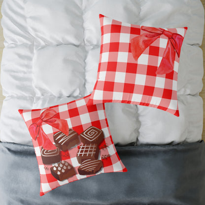 Valentine Chocolates Poly Pillow