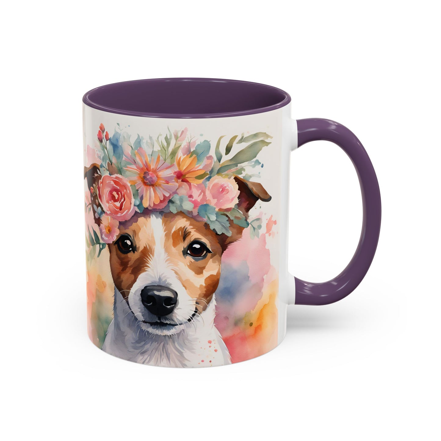 Jack Russell 01 Accent Coffee Mug - Dog Lover Gift