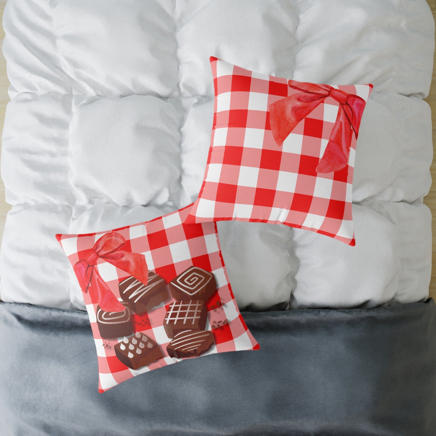 Valentine Chocolates Poly Pillow