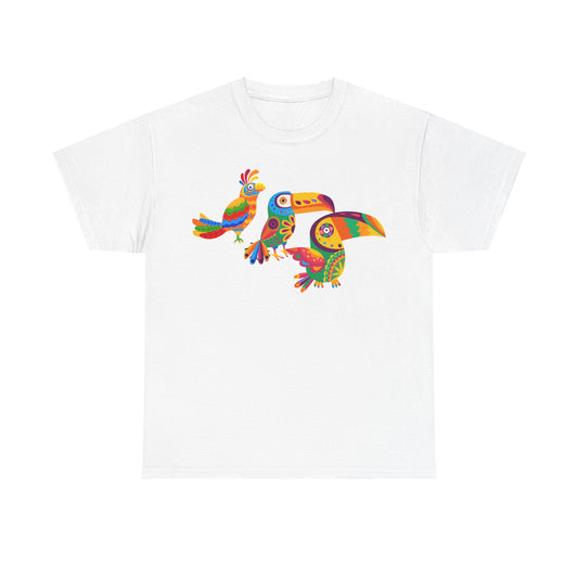 Jazzy birds 09 Unisex Heavy Cotton Tee