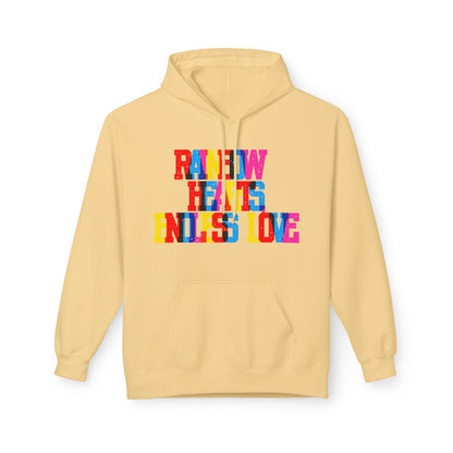 Rainbow Hearts Endless Love Unisex Valentines Hoodie