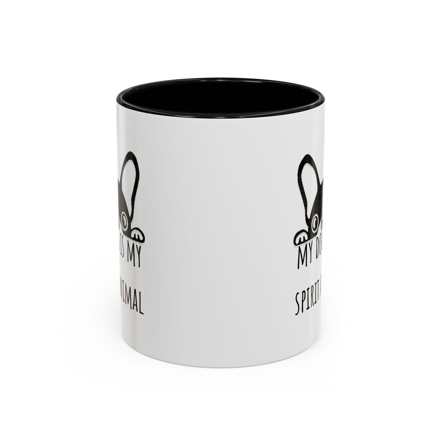 My Dog Is My Spirit Animal Accent Coffee Mug (11oz)