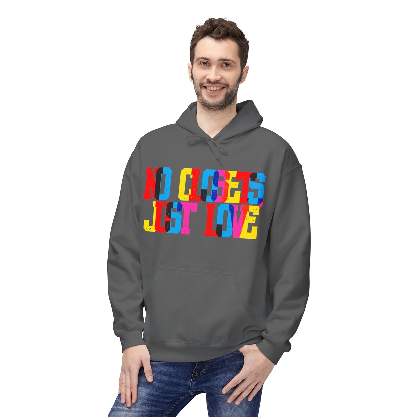 No Closets Just Love Unisex Valentines Hoodie