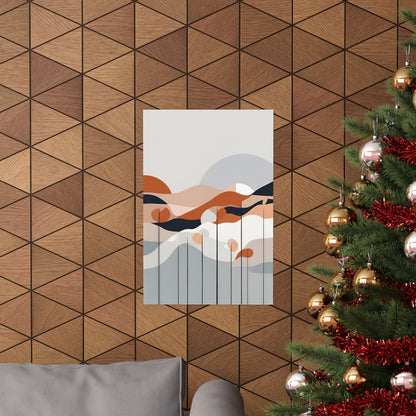 Retro abstract 2 Matte Vertical Posters