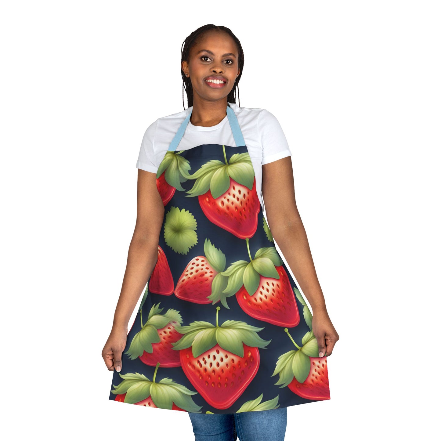 Strawberry 3 Apron, 5 Color Straps (AOP)