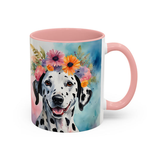 Dalmatian 03 Accent Coffee Mug - Dog Lover Gift