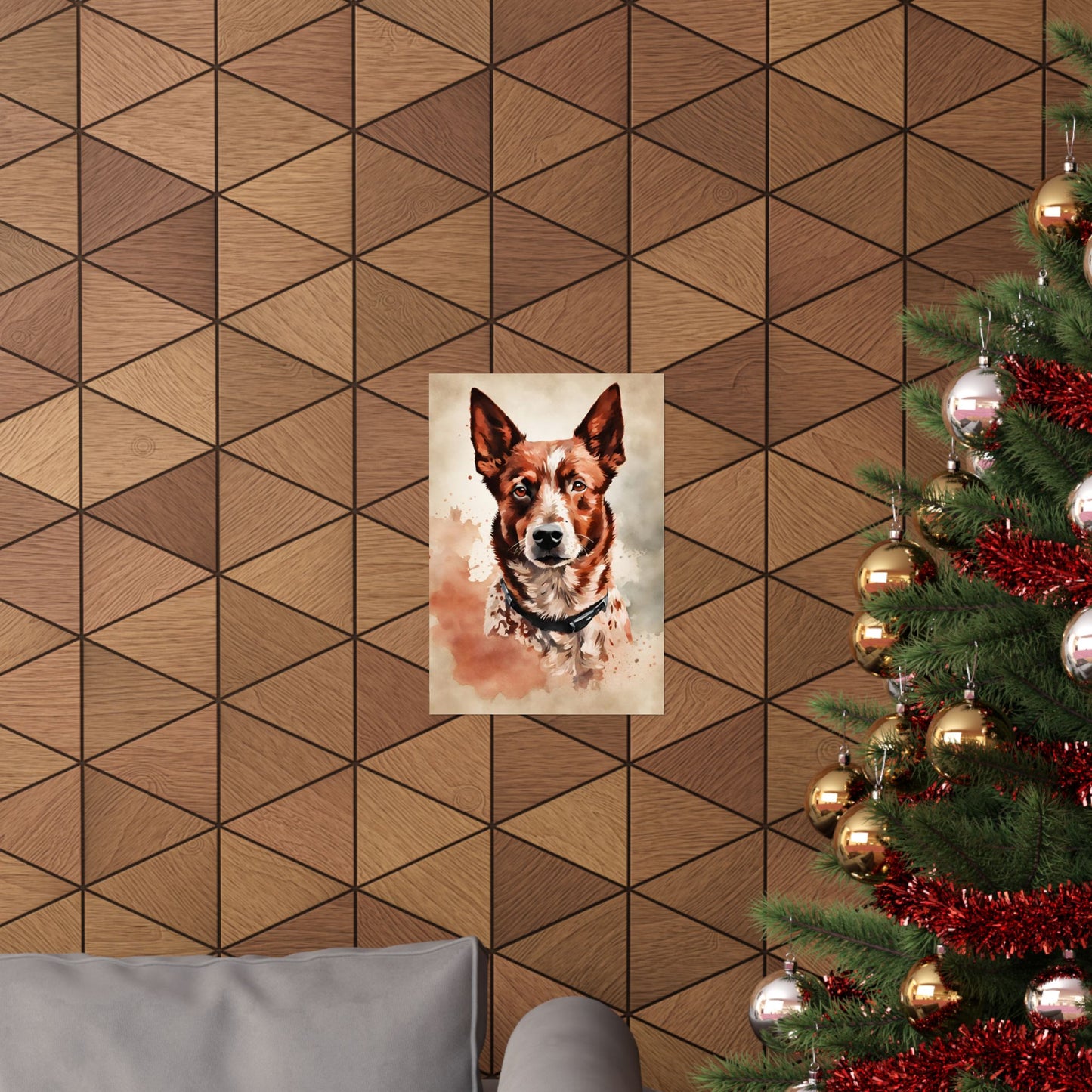 Dogs Australian Red Heeler 02 Matte Vertical Poster