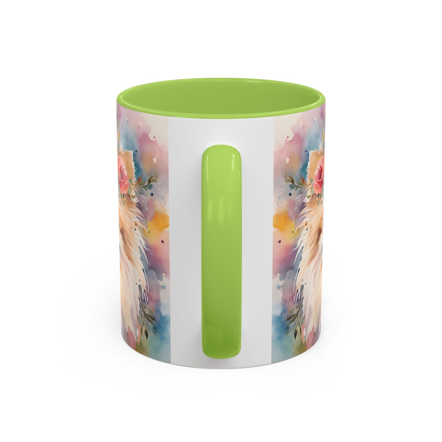 Pomeranian 02 Accent Coffee Mug - Dog Lover Gift