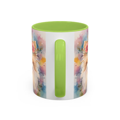 Pomeranian 02 Accent Coffee Mug - Dog Lover Gift