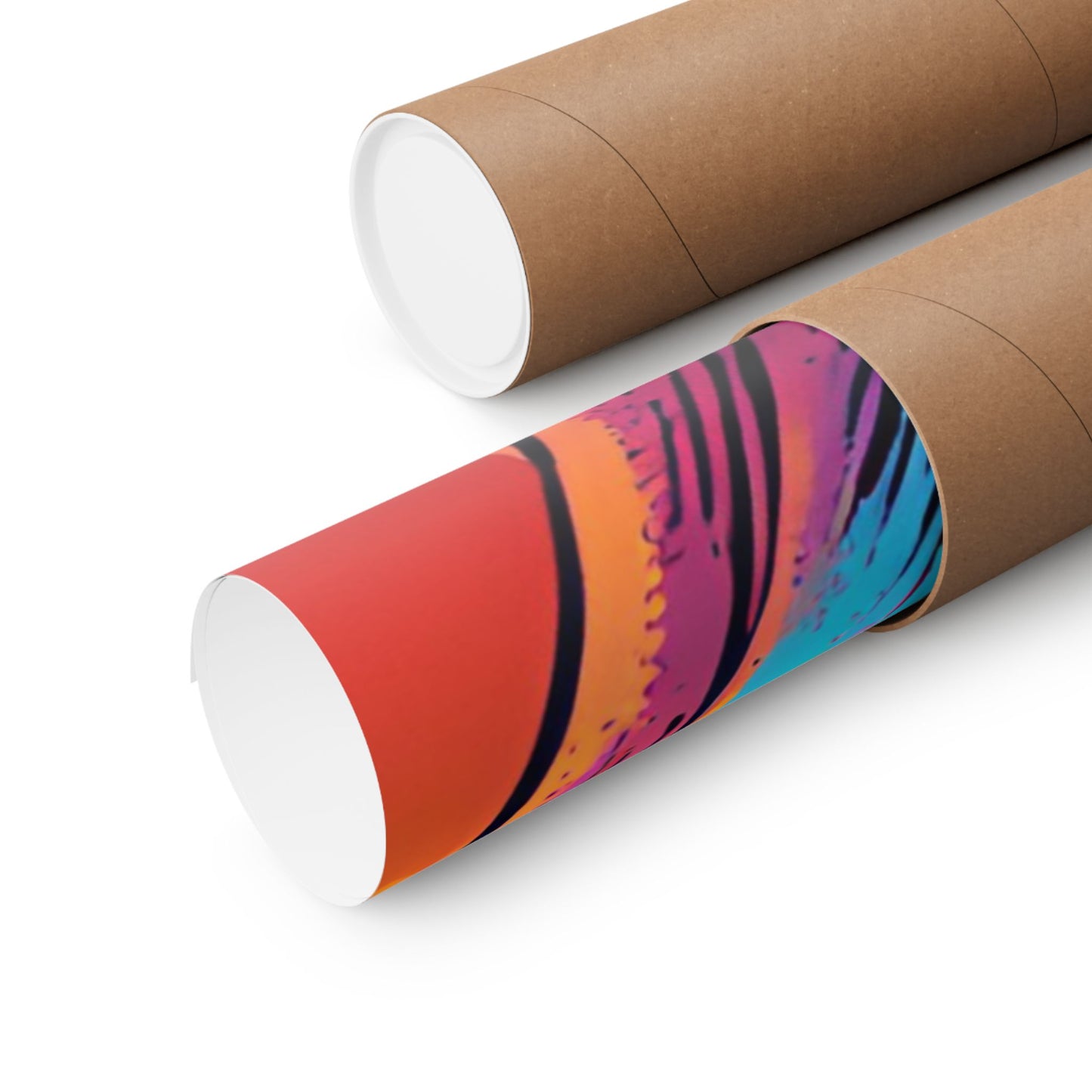 Multicolored Elephant 3 Matte Vertical Poster