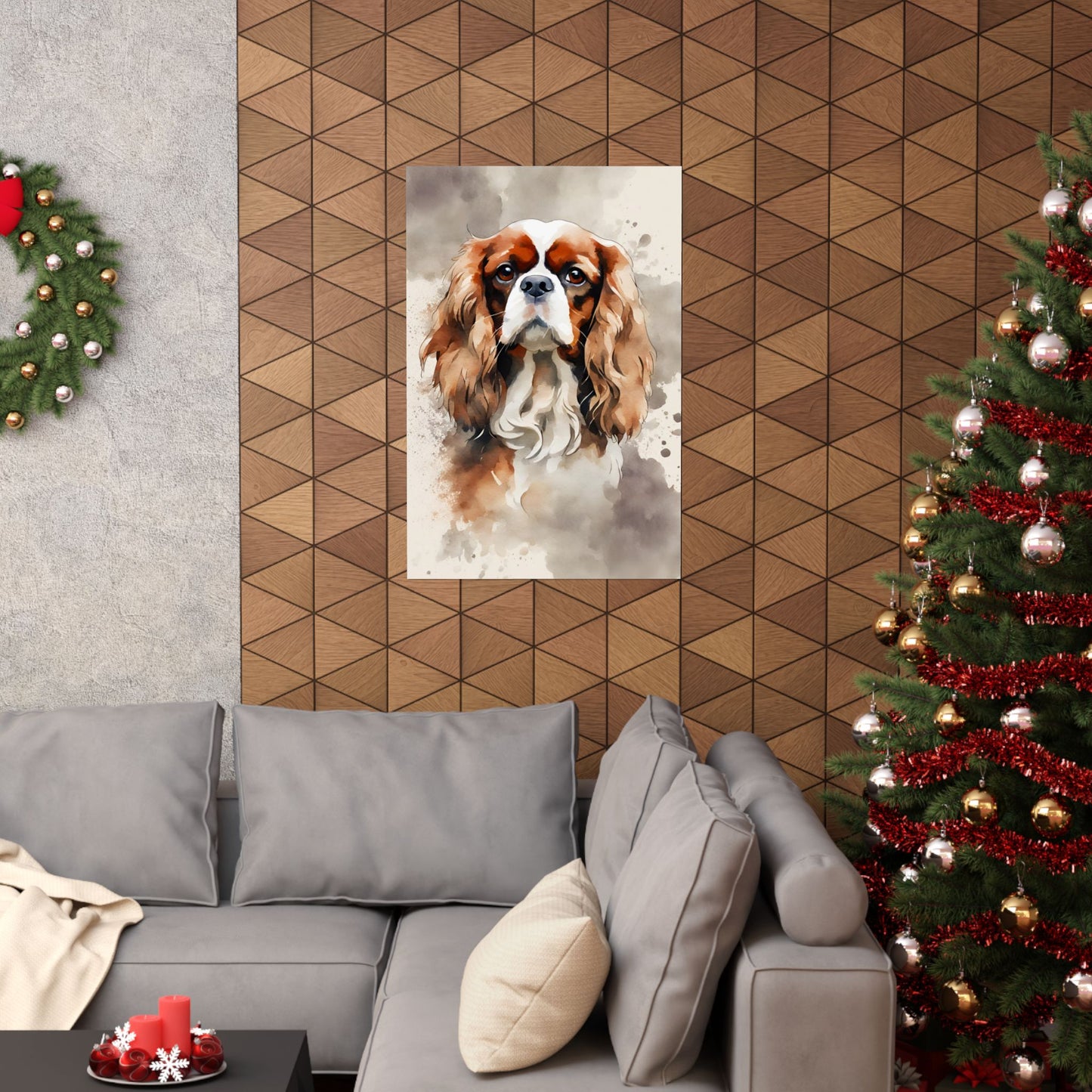 Dogs King Charles Spaniel 03 Matte Vertical Poster