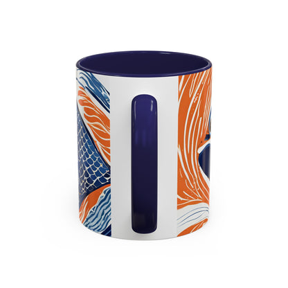 Orange Fish 07 Accent Coffee Mug (11oz)