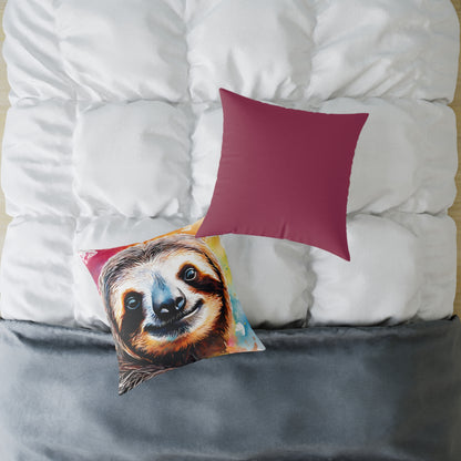 Sloth 02 Poly Pillow - Natures Beauty Design