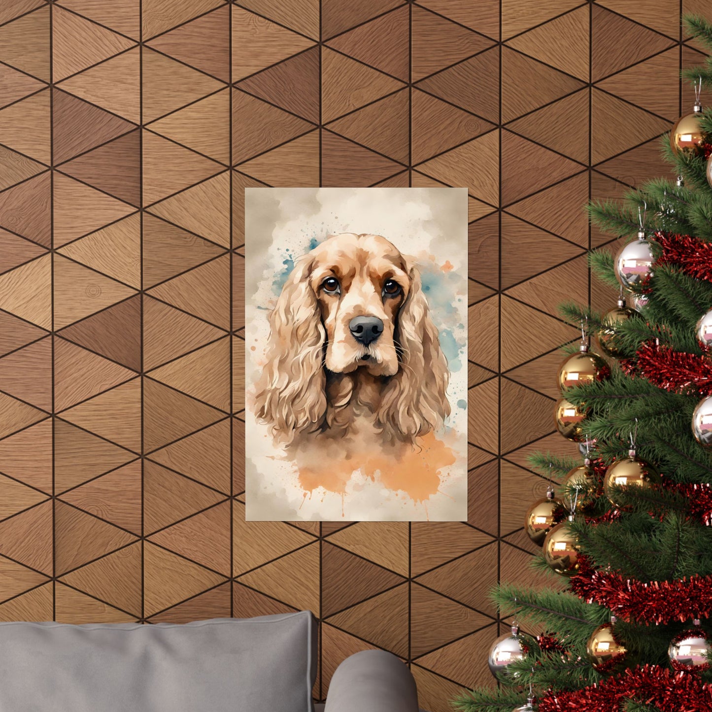 Dogs Cocker Spaniel 02 Matte Vertical Poster