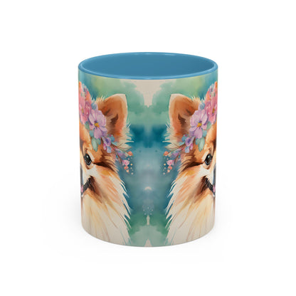 Pomeranian 03 Accent Coffee Mug - Dog Lover Gift