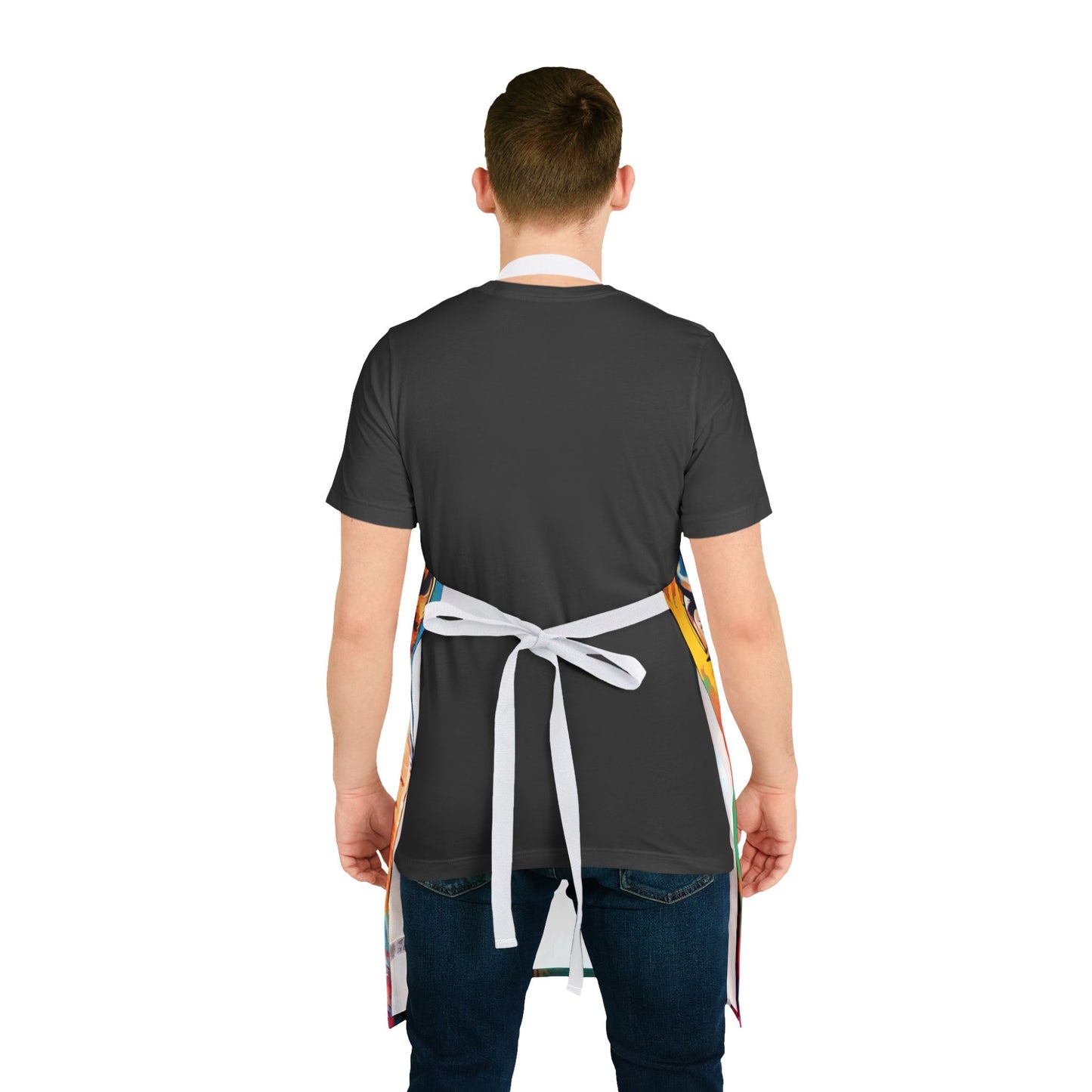 Multicolored German Shepherd Adult Apron (AOP)