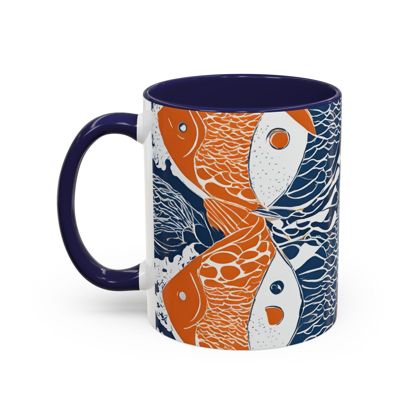Orange Fish 01 Accent Coffee Mug (11oz)