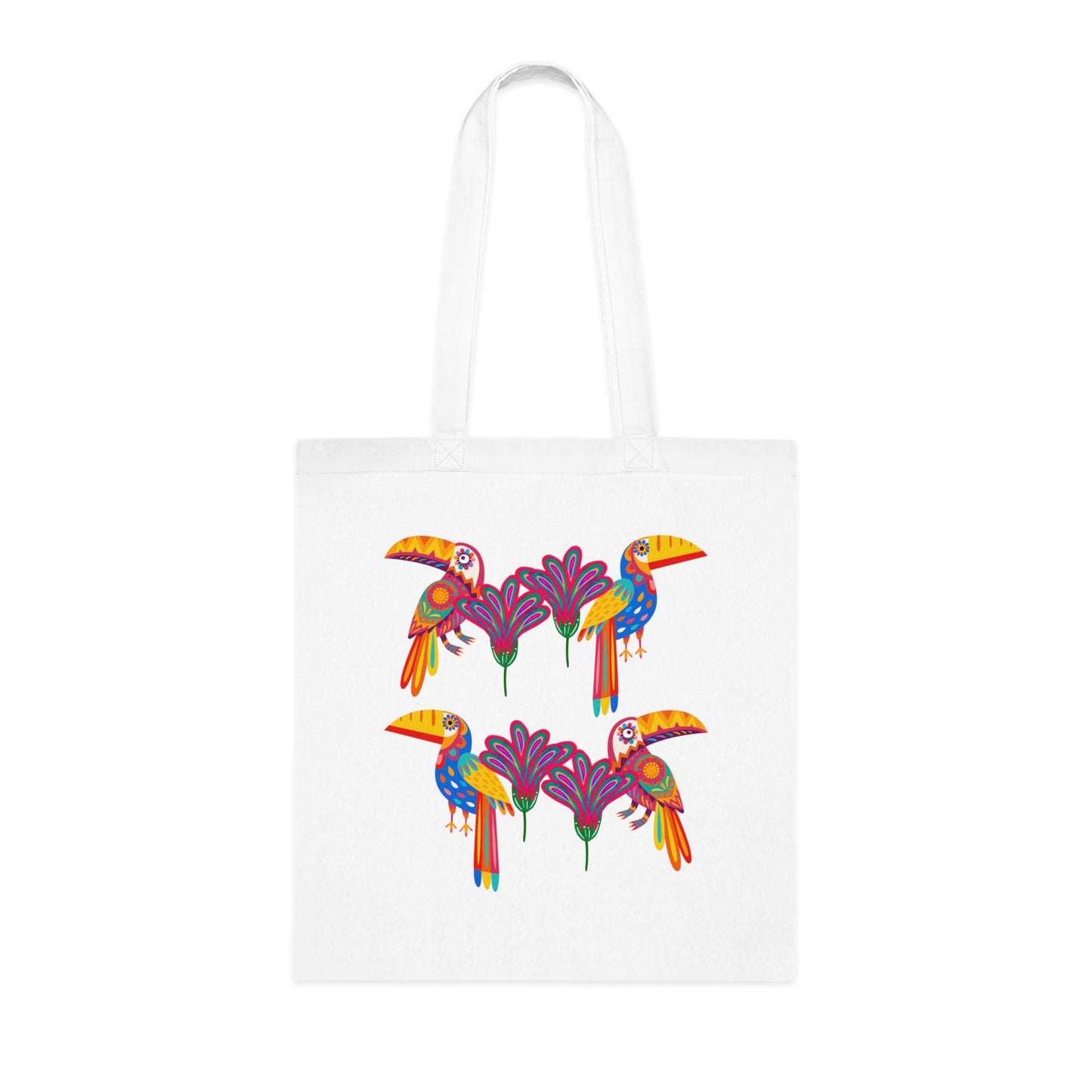 Funky birds 12 Cotton Tote