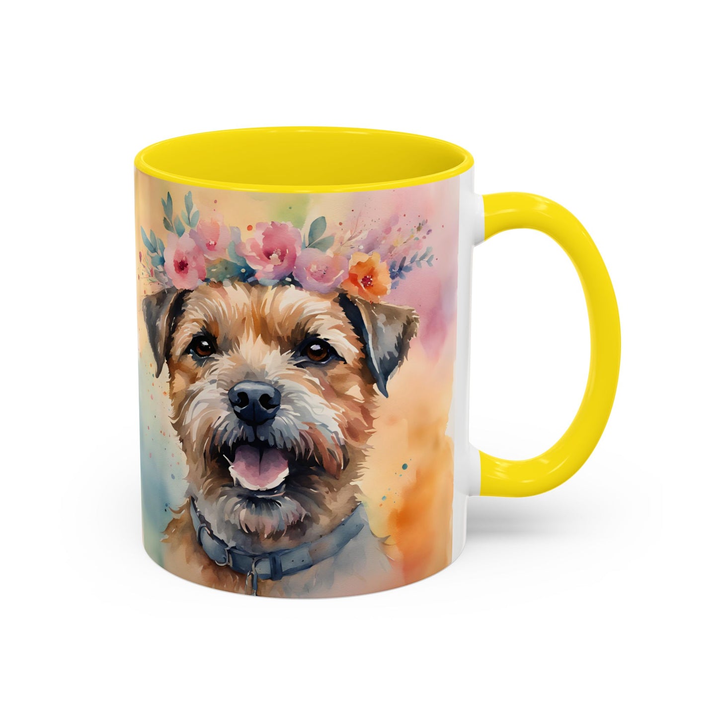 Border Terrier 01 Accent Coffee Mug - Dog Lover Gift