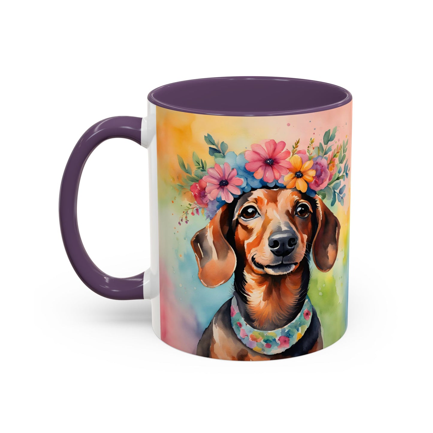 Dachshund 04 Accent Coffee Mug - Dog Lover Gift