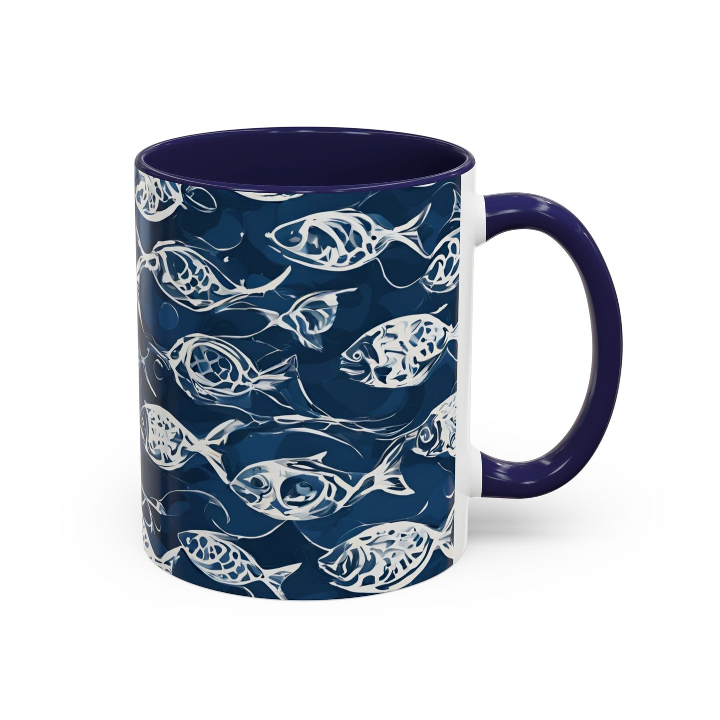 Fish 04 Accent Coffee Mug (11oz)