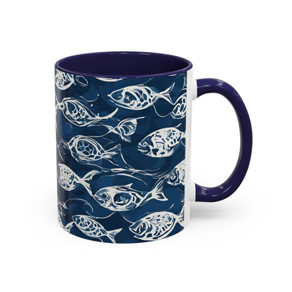 Fish 04 Accent Coffee Mug (11oz)