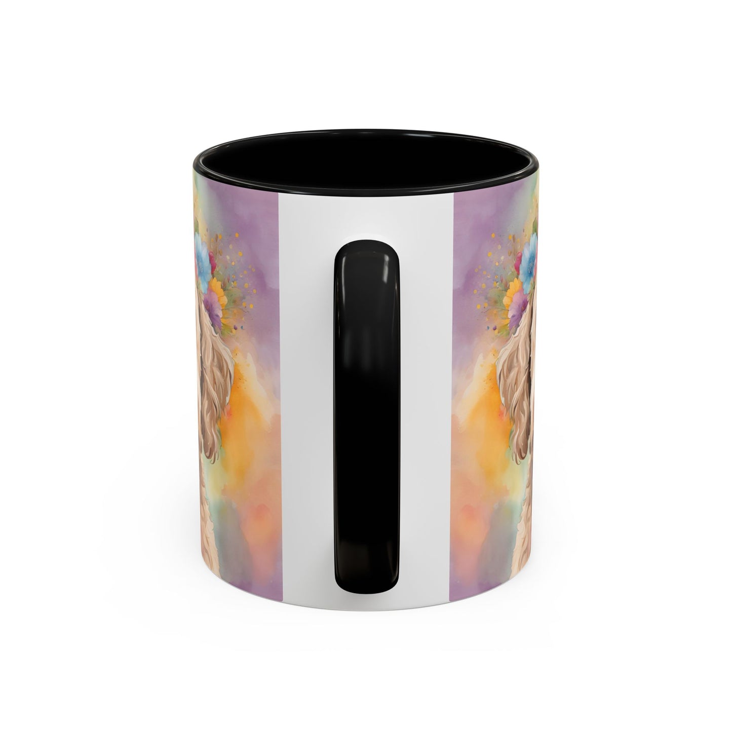 Labradoodle 01 Accent Coffee Mug - Dog Lover Gift