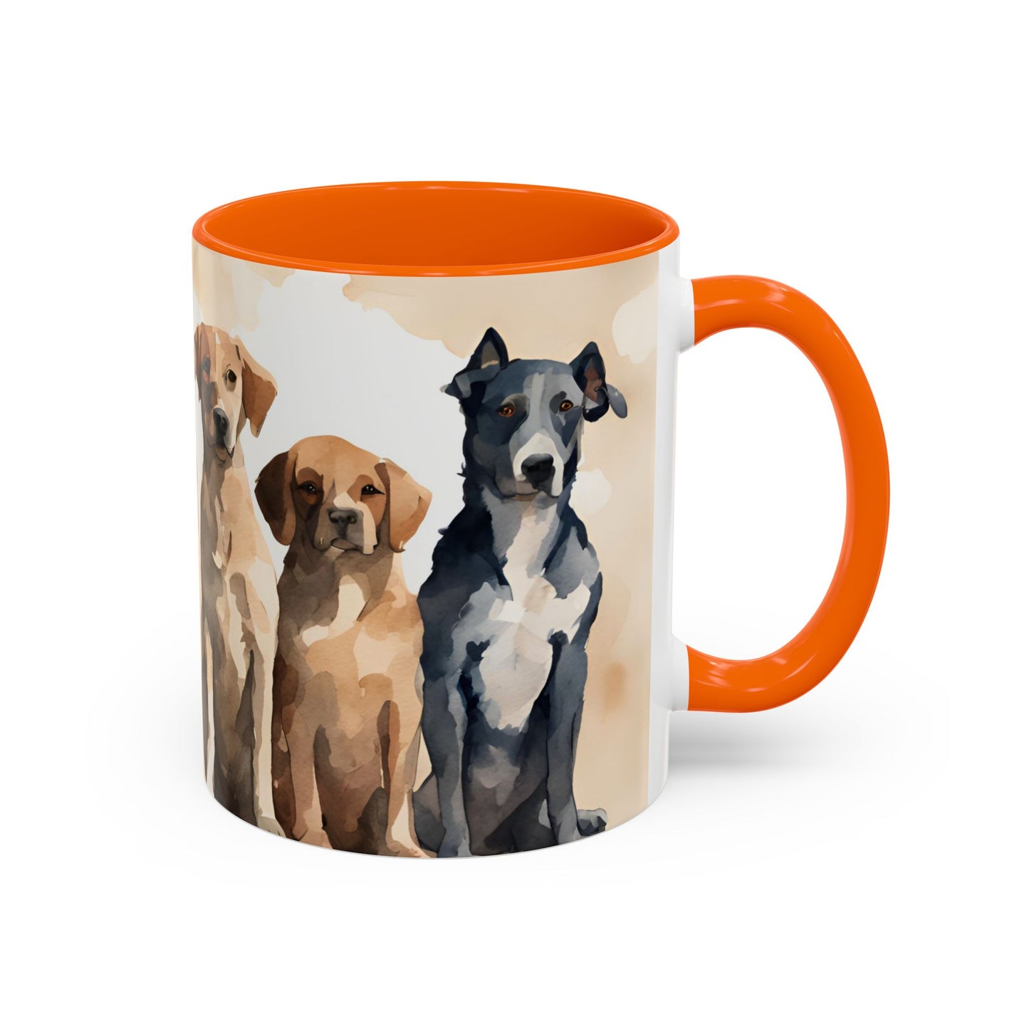 Doggies in a Row 3 Accent Mug 11oz