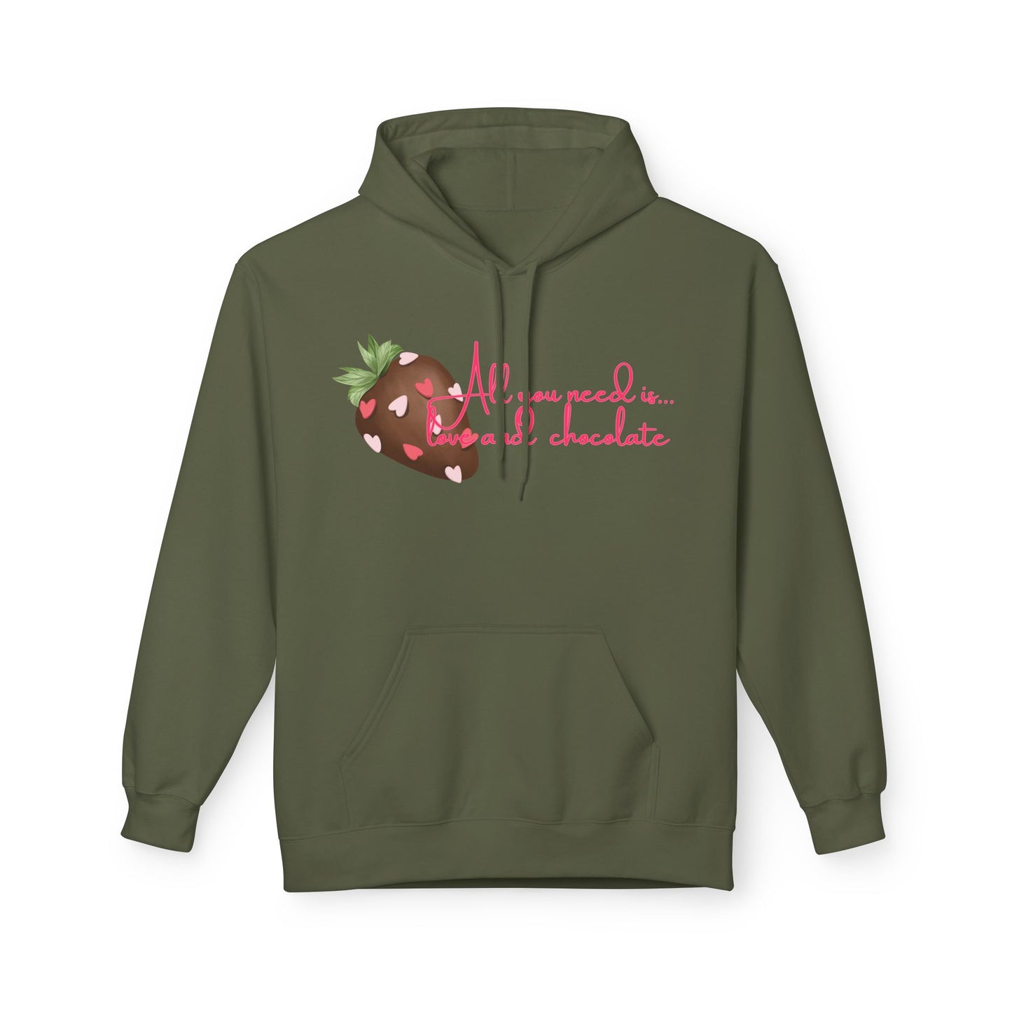 All You Need Is Love And Chocolate Unisex Valentines Hoodie