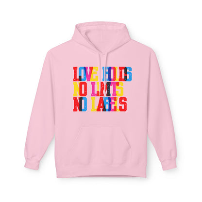 Love Holds No Limits No Labels Unisex Valentines Hoodie