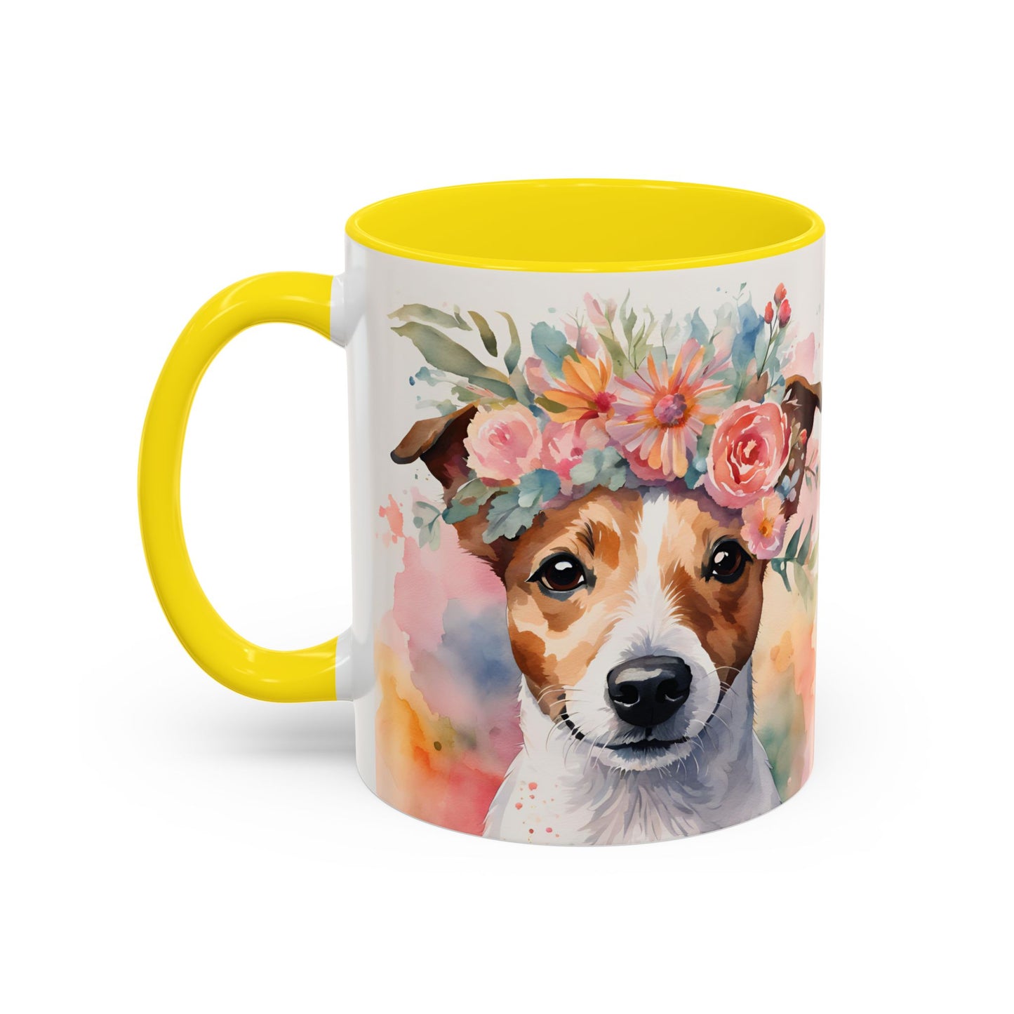 Jack Russell 01 Accent Coffee Mug - Dog Lover Gift