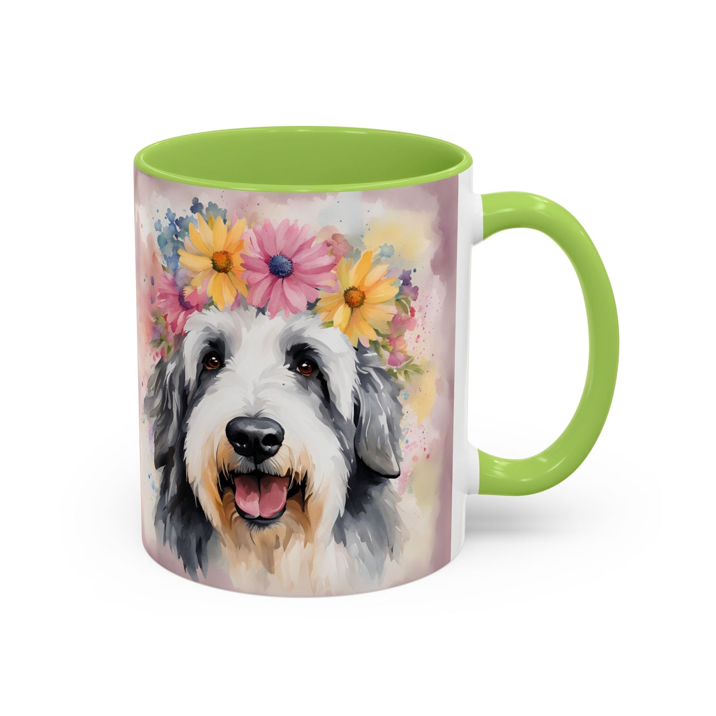 Bearded Collie 01 Accent Coffee Mug - Dog Lover Gift