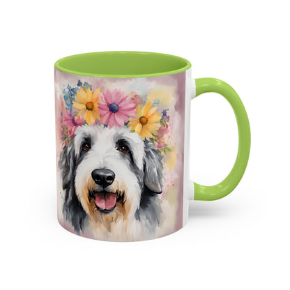 Bearded Collie 01 Accent Coffee Mug - Dog Lover Gift