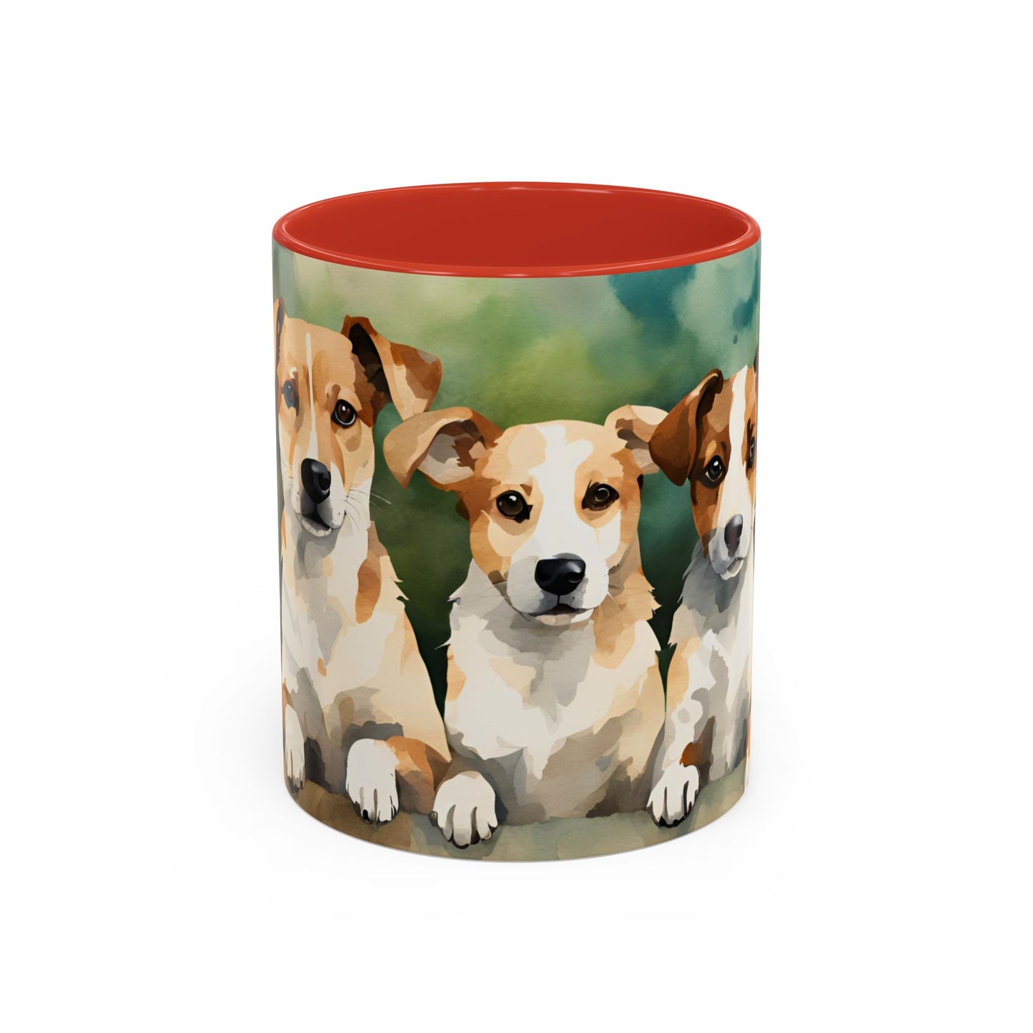 Multicoloured Doggies 12 Accent Mug 11oz