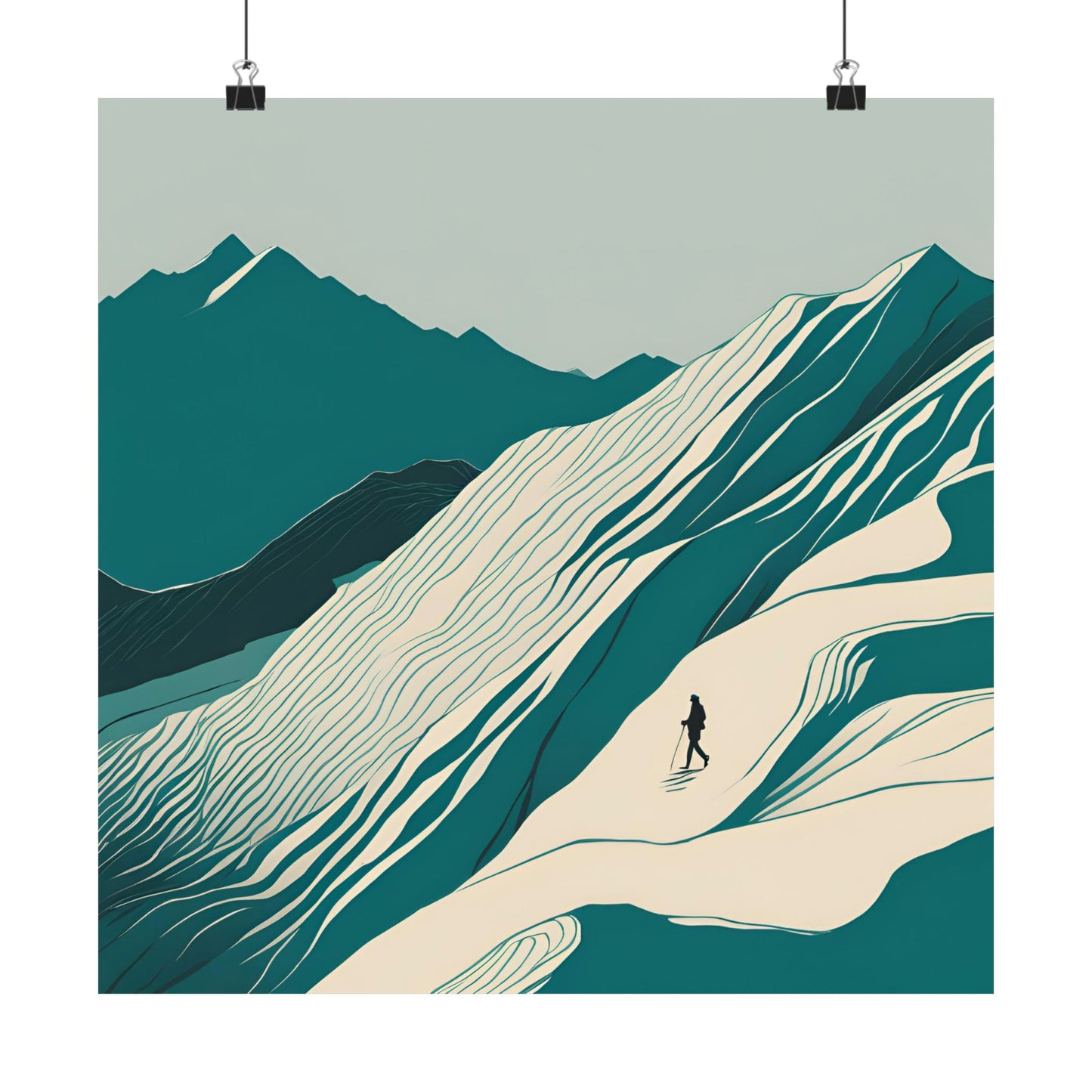 Lone Collection Walker 3 Matte Square Posters