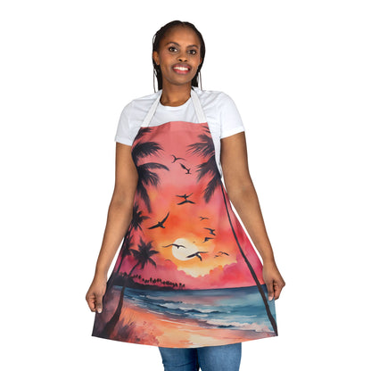 Tropical Sunset 01 Apron 5-Color Straps