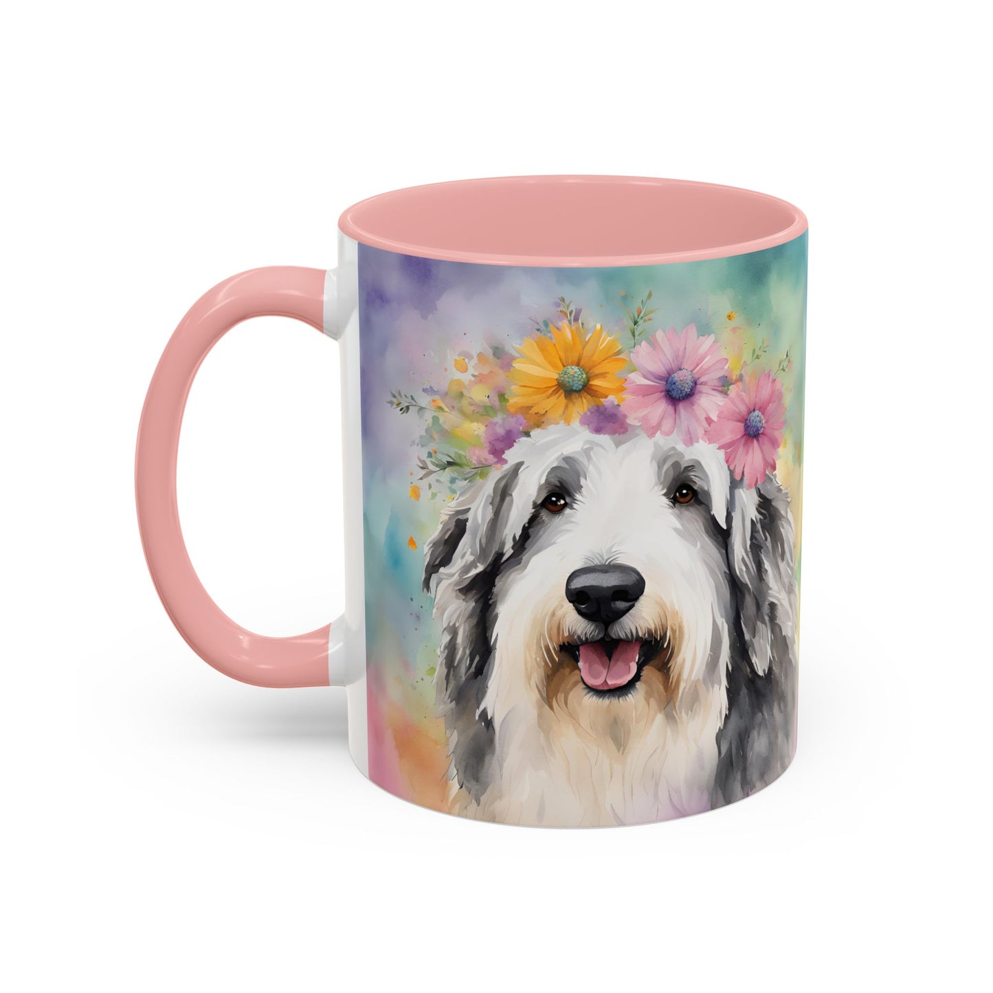 Bearded Collie 03 Accent Coffee Mug - Dog Lover Gift