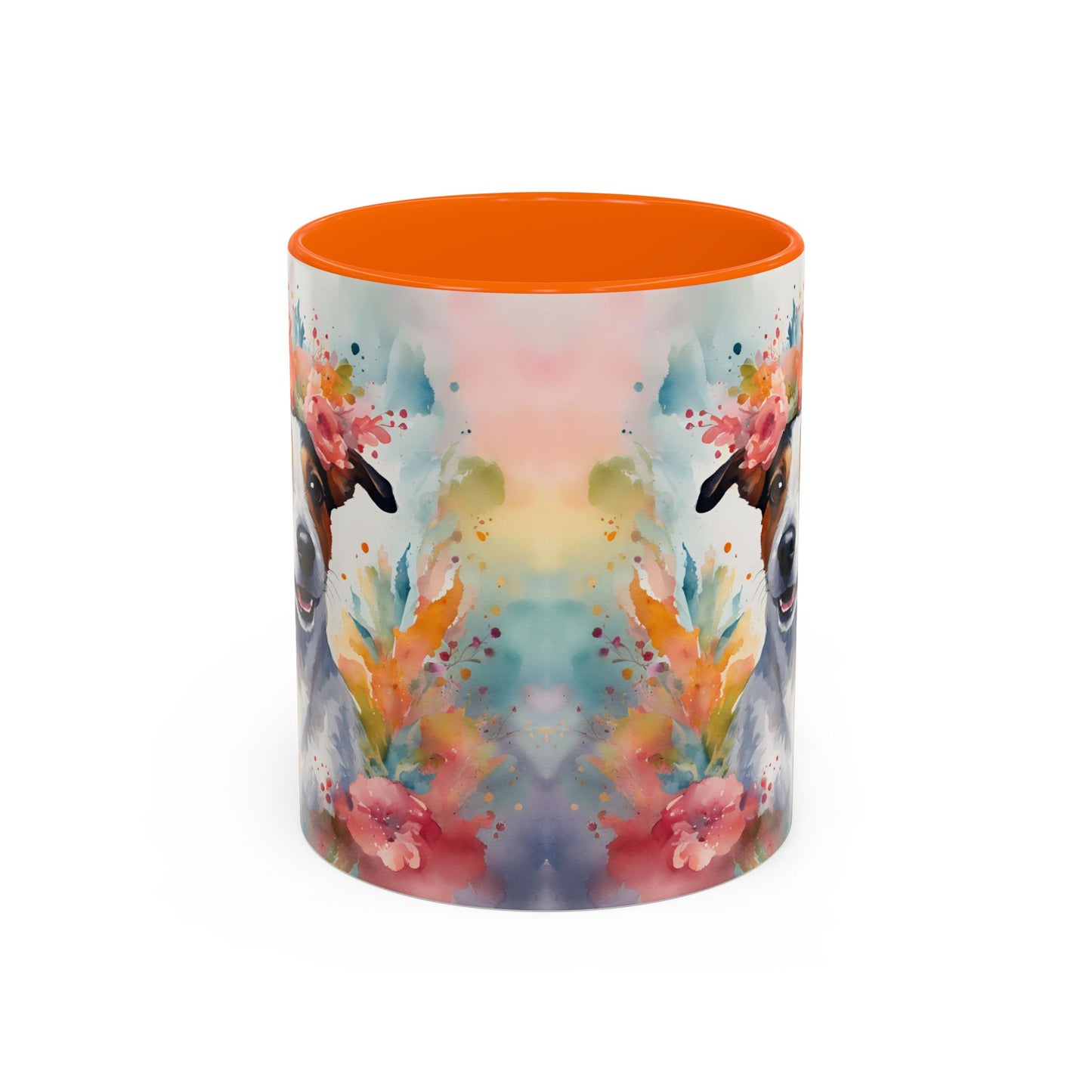 Jack Russell 02 Accent Coffee Mug - Dog Lover Gift