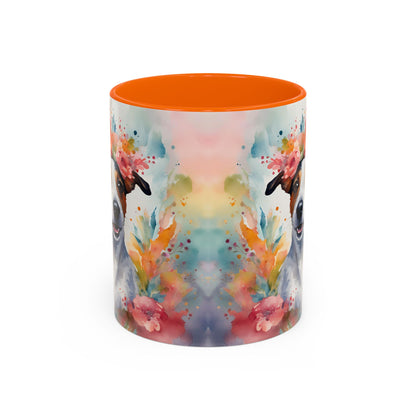 Jack Russell 02 Accent Coffee Mug - Dog Lover Gift
